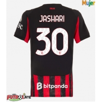 Camiseta AC Milan Ardon Jashari #30 Primera Equipación para mujer 2025-26 manga corta